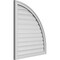 Ekena Millwork Quarter Round Top Right Surface Mount PVC Gable Vent w/ 2"W x 2"P Brickmould Sill Frame, 30"W x 34"H GVPQR30X3403SF - alternate 3